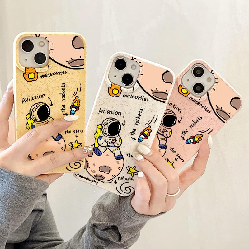 

Чехол для телефона iPhone 16 15 14 13 12 11 Pro Max iPhone 11 13 16 15 14 12 X XS XR 6 7 8 SE iPhone 6 7 8 Plus Разлагаемый чехол из пшеничной соломы iPhone 6&7&8&SE 2020&SE 2022 белый