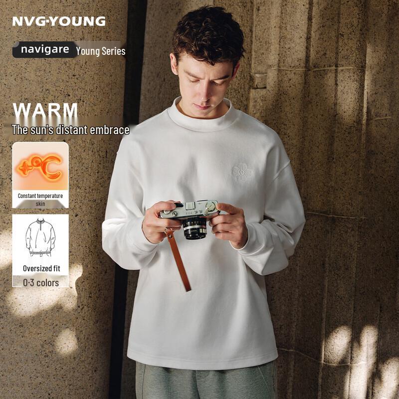 

NVG·YOUNG Men s Loose Fit Pullover Sweatshirt M