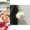 Adorable Four Inch Plush Vegetable Hanging Figures With Soft Colors And Cute Shapes