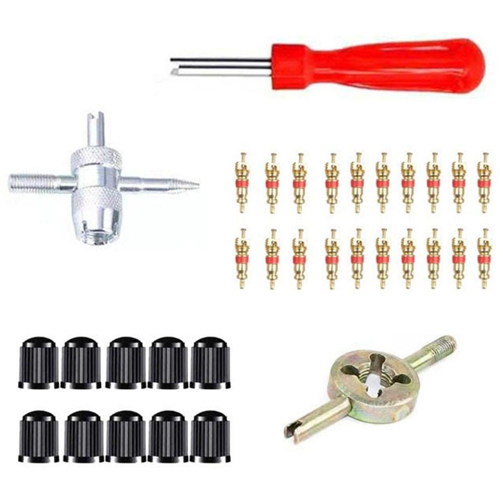 33Pcs Multi Function Tire Valve Stem Installer Tool Set Universal Valve Removal Puller Tool  Cars