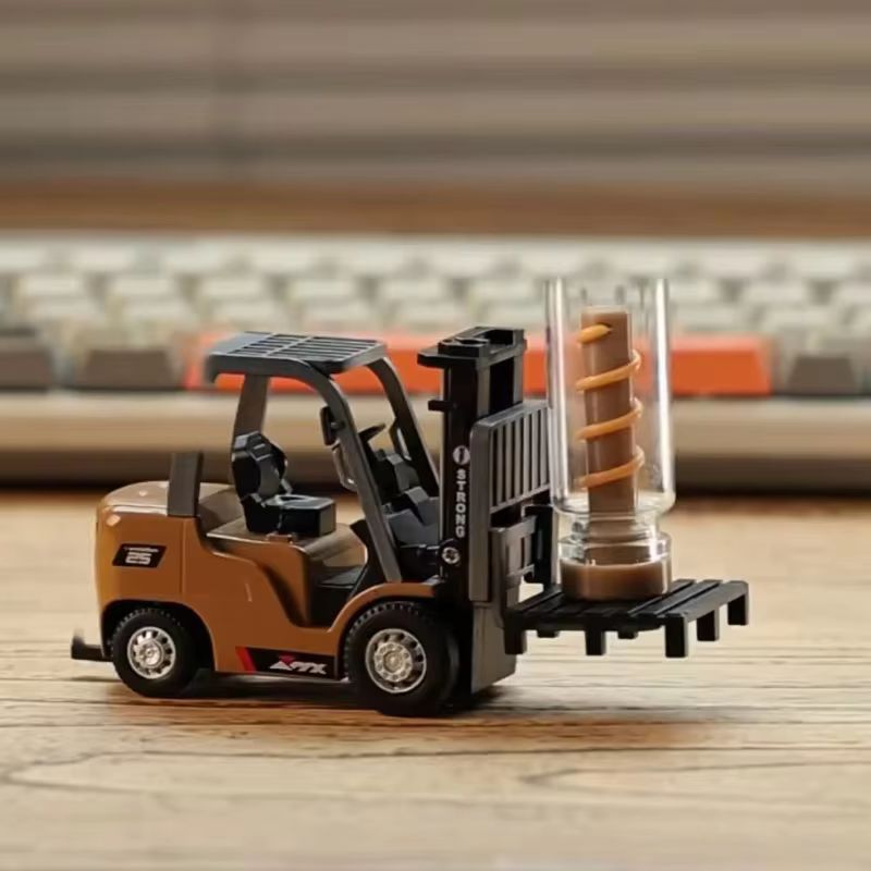 Nouveau chariot élévateur en alliage télécommandé 1/64 Véhicule d'ingénierie Jouets de table Modèle Collection Cadeau Pour Garçons