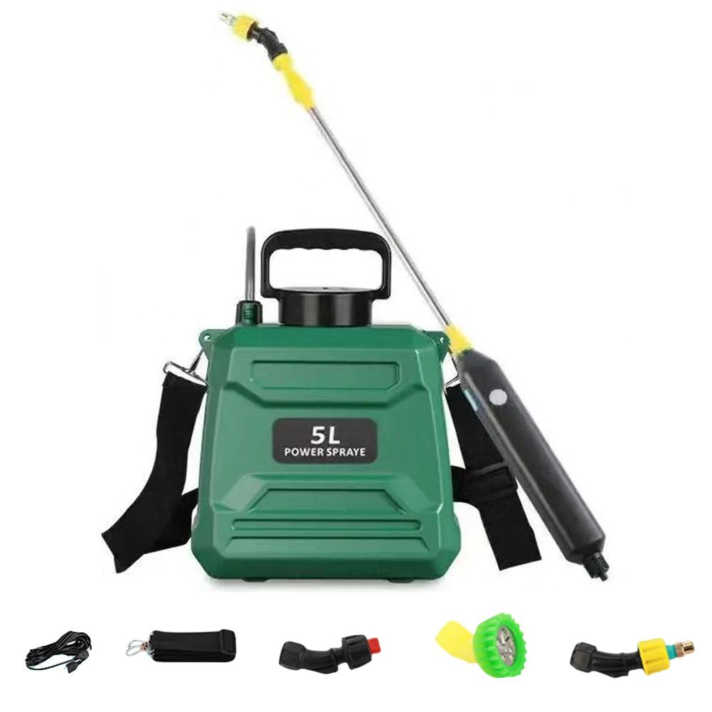 5L Shoulder Pesticide Sprayer Electric Backpack Sprayer USB Rechargeable Garden Water Sprayer Lawn Sprinkler for Glass Cleaning