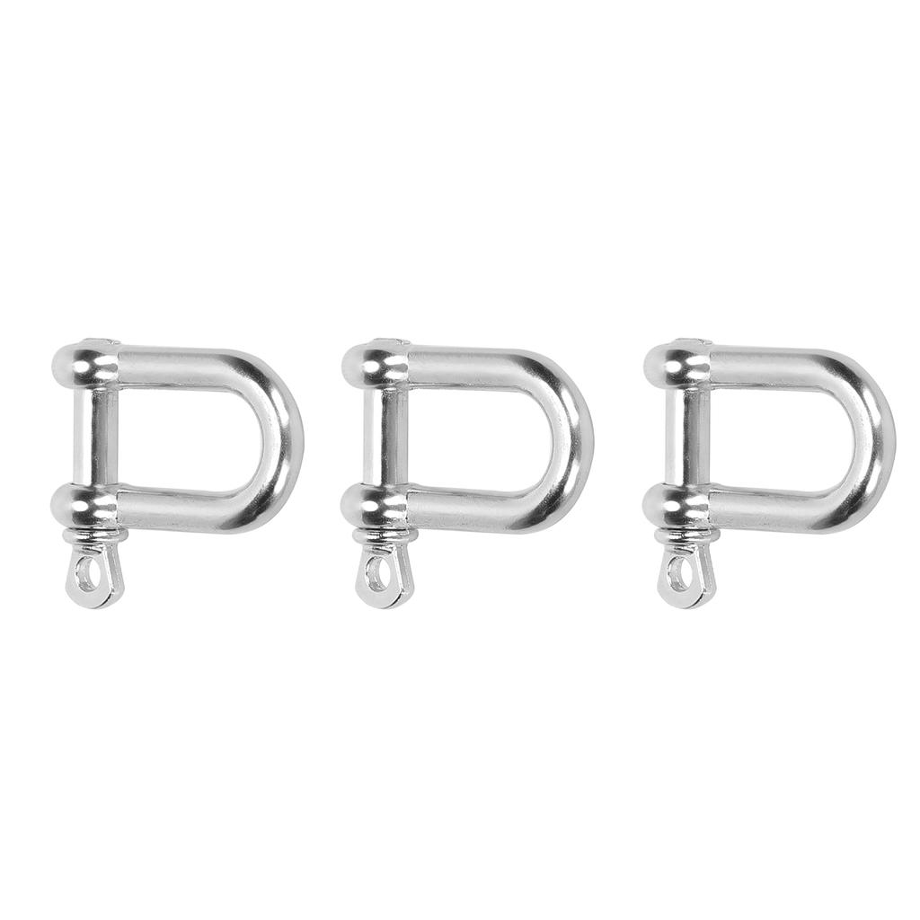 3ks U-třmen Zinková slitina D-kroužek Zámek Obloukový třmen pro Paracord náramek Plochá hlava