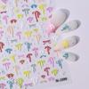 Professional Look Nail Art Stickers 5D Bow Pearl Heart for French Polka Dot Nails