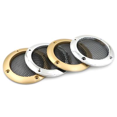 2 stuks 2" inch audioluidsprekerafdekking decoratieve cirkel metalen gaasrooster