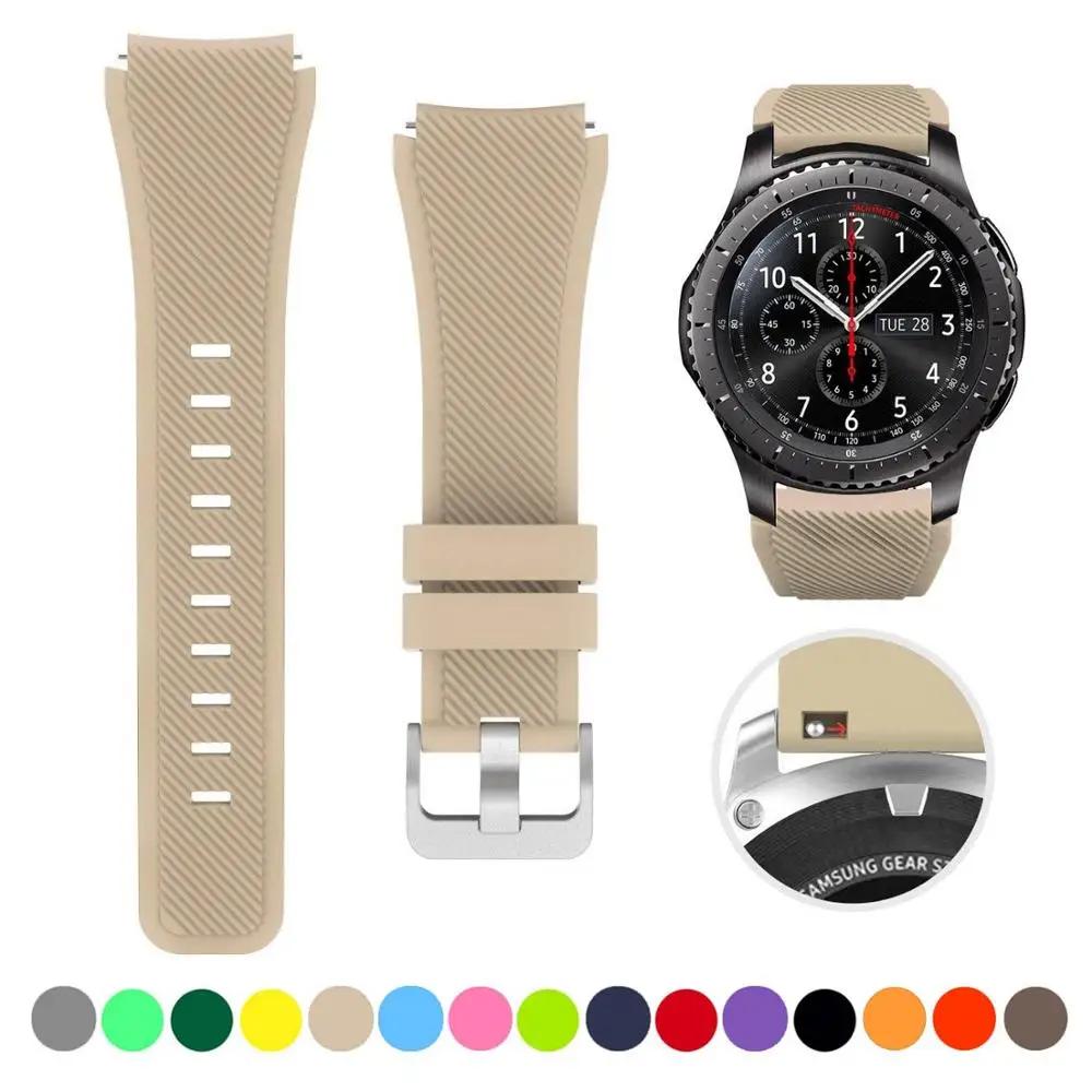 20mm 22mm Strap For Samsung Galaxy Watch4 44mm/40mm 5 Pro Active 2 Gear S3 Silicone Correa Bracelet Huawei Watch Gt2/3/2e Band