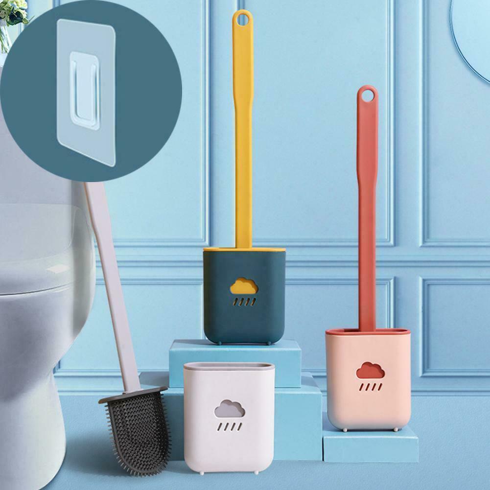 Creative Cleaning Brush Set Featuring Flexible Silicone Design And Washable Holder Base