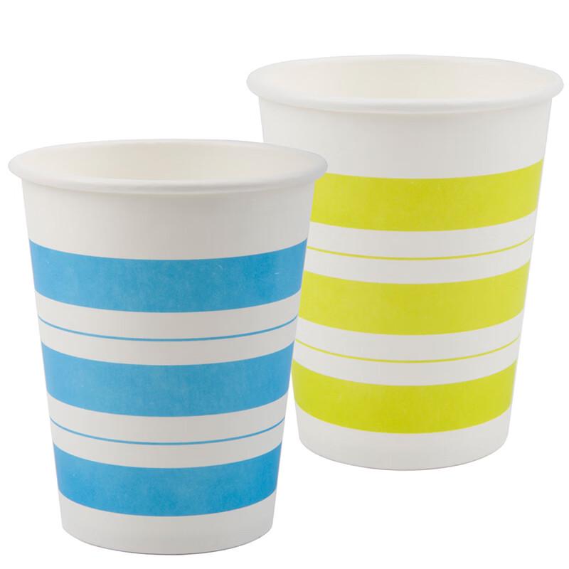 Deli 9560 Disposable Paper Cups 250ml (Mixed Colors)