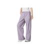 PUMA Fashionable Comfortable Solid Color Mid-Rise Striped Retro Sports Casual Pants Women bottoms Purple 628767-30