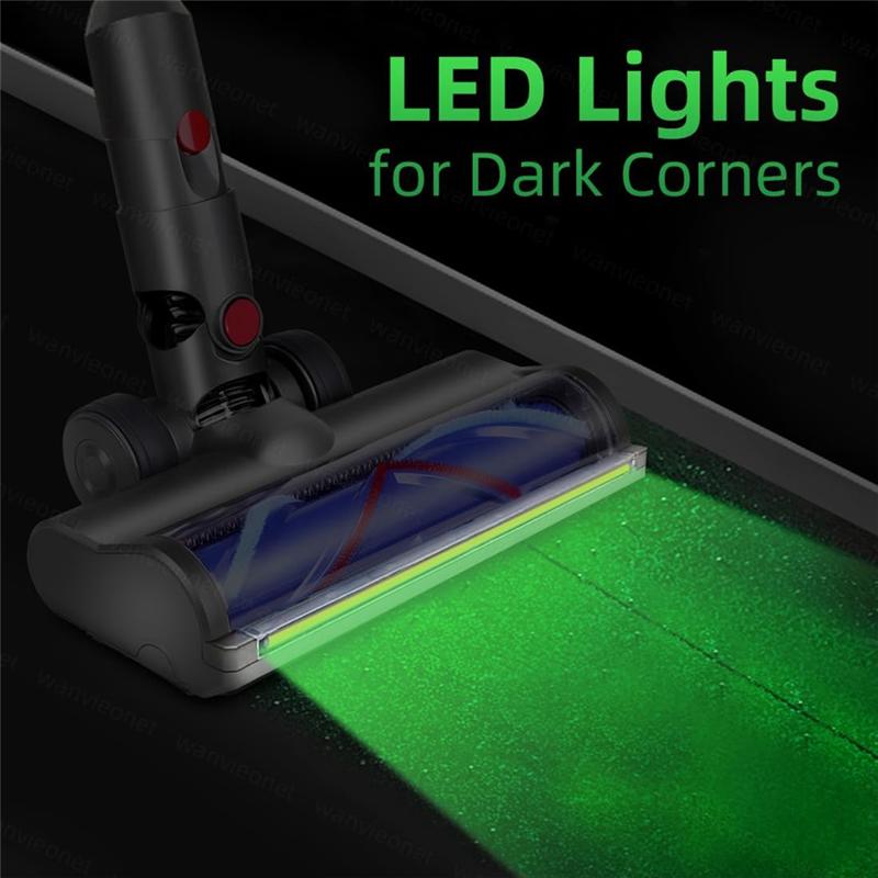 A25F-V12/10 Detect Slim Digital Cleaning Head Replacement For Dyson Head With Green LED Light For Carpets