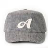 Allincomplete Linen Houndstooth Fillbox Cap