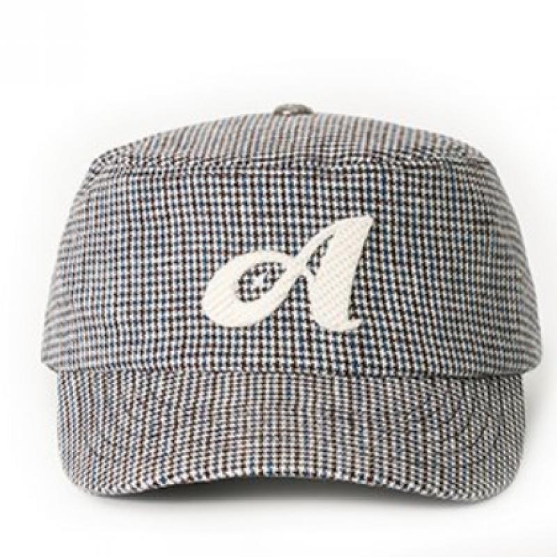 Allincomplete Linen Houndstooth Fillbox Cap