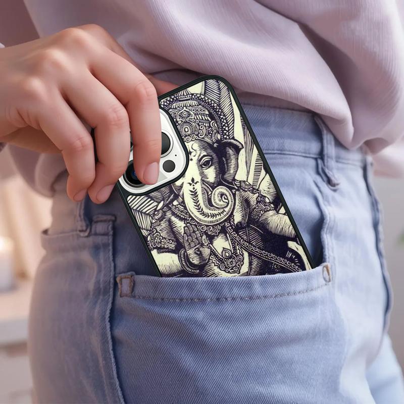 Ganesha Phone Case For iPhone 17 Air 15 16e 14 13 Pro Max Coque 12 11 Pro Max PLUS Cover