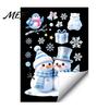 Reusable Holiday Window Scenes Christmas Snowflakes Santa Static Sticker, Waterproof PVC Decorative Stickers for Glass Decal, Removable