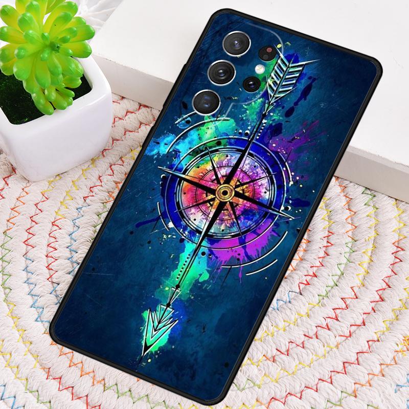 

Compass Phone Case for Samsung Galaxy note 10 pro S26 Ultra S23 S24 FE S25 S21 S22 PLUS shockproof Cove Galaxy S21 FE 5G