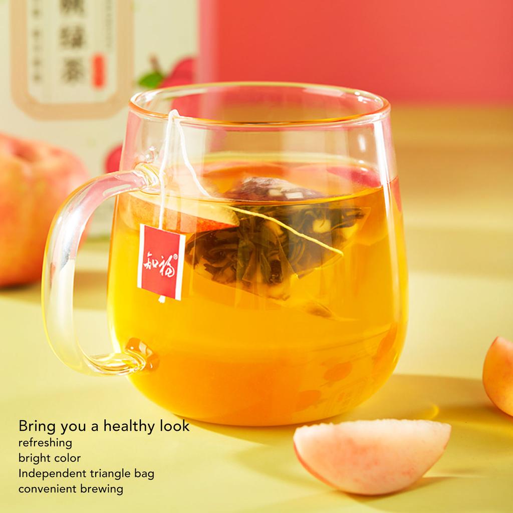 Peach Flavor Tea Bags Individually Packaged Healthy Natural Green Tea 24 Pack 72g