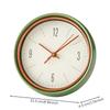 Round Analog Tabletop Clock Quiet 8Inch Desk EasytoRead Timepiece for Living Room,