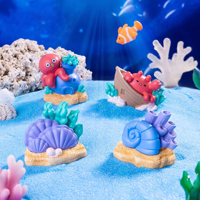 Simulation Mini Colorful Shell House Micro Landscape Car Dashboard Home Desktop Ornaments