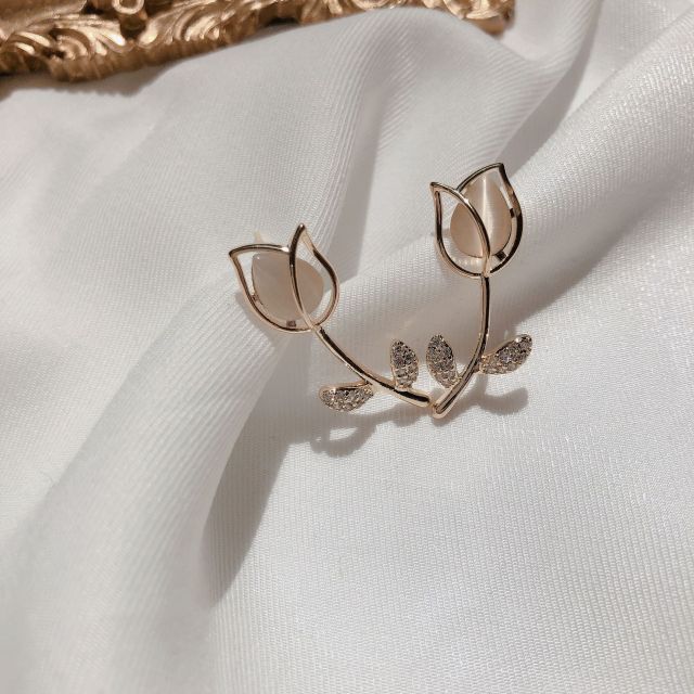 

Яркий кулон в виде цветка Trulip для женщин, опаловый лепесток, сверкающие хрустальные украшения