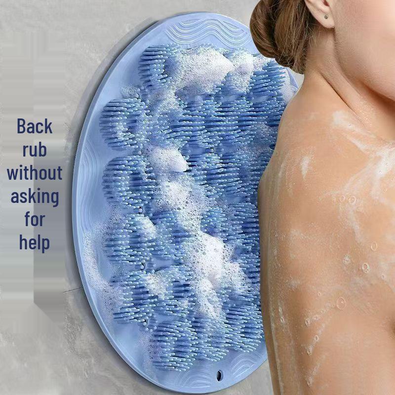 Round Bath Scrubber & Massage Pad for Back and Foot