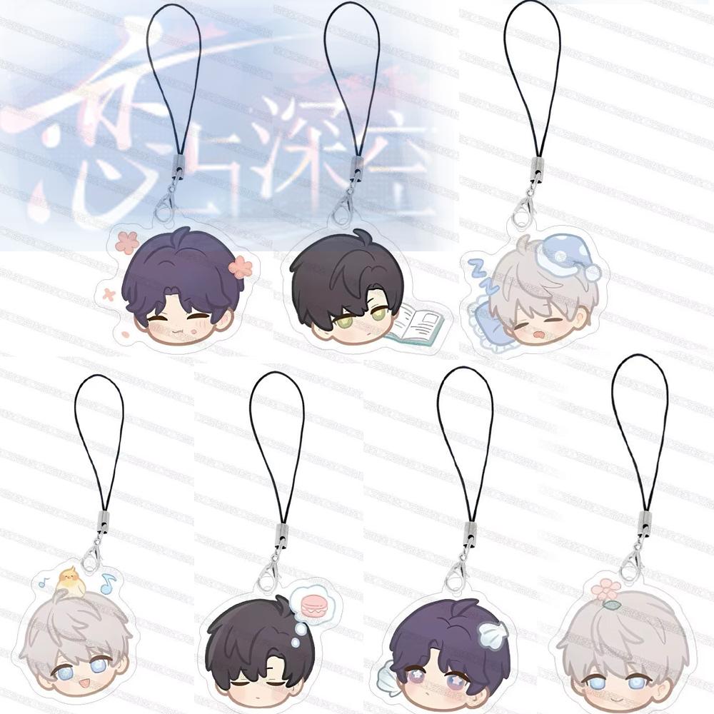 Big Avatar Love and Deepspace Anime Mobile Phone Lanyard KeyChain Sylus Zayne Men Women Print Figure Hanging Key Rope Pendant