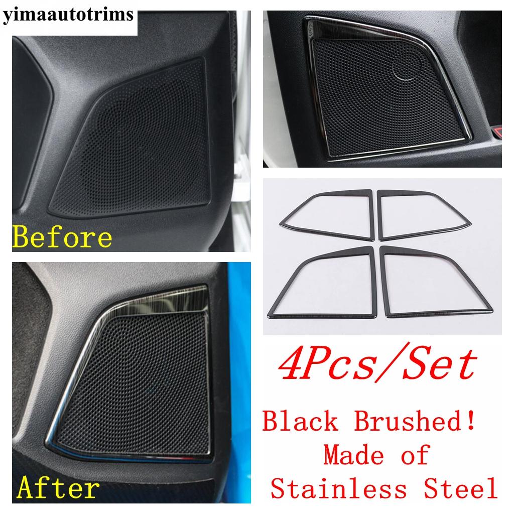 Car Inner Door Speaker Audio Frame Decoration Cover Trim Stainless Steel Accessories Interior Fit For Ford Focus MK4  - 2024