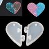 1pcs UV Resin Beautiful Jewelry Liquid Silicone Mold Love Heart Resin Charms Pendant Molds for DIY Decorate Making Jewelry