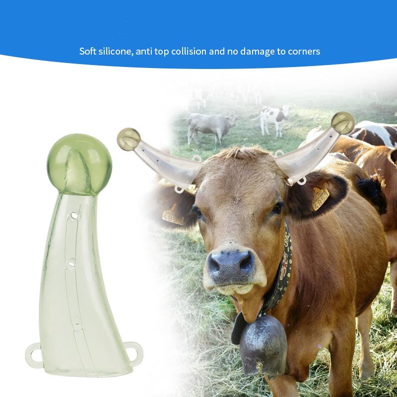 

1 пара защитных чехлов для коровьих рогов, удобный водонепроницаемый чехол для рога крупного рогатого скота
