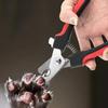 Professional Pet Nail Clipper Set for Dogs & Cats - Ergonomic, Labor-Saving Design with Safety Rounded Tip, Includes Red-Handled Clippers and Metal