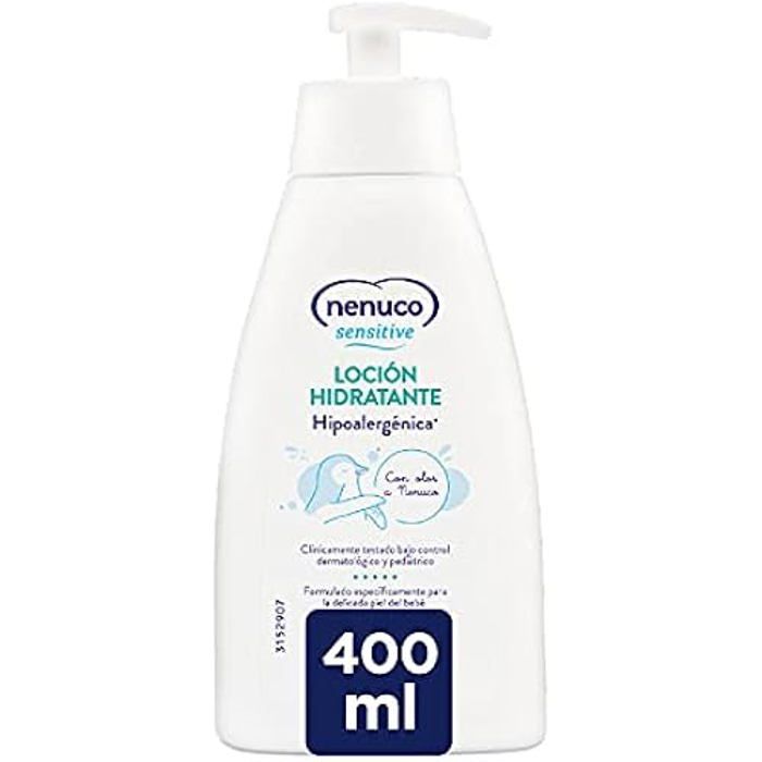 Nenuco Sensitive Lotion Hydratante Hypoallergénique pour bébé facile à absorber et avec odeur A Nenuco 400 ml