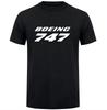 Boeing 747 Aviation Black T-Shirt