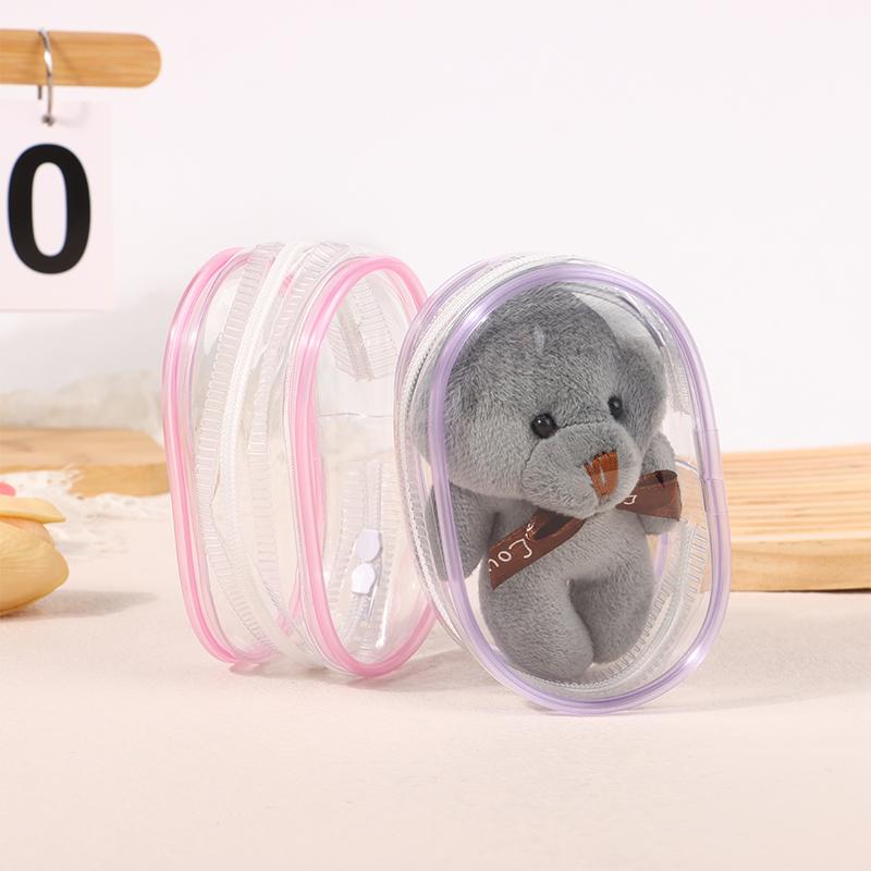 Doll Display Storage Bag Thicken Transparent Organizer Bag Portable Dust-Proof Case Pvc Mystery Box Cute Doll Bag Organization