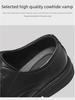 Men's Autumn Cowhide Brogue Leather Shoes: Formal, Business, and Casual British Style for Suits and Groom Attire.
