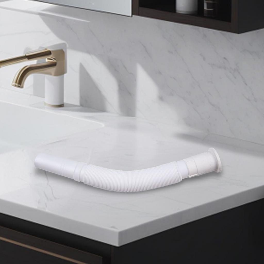 Plastic Drain Pipe Waste Pipe 70cm Long Adjustable Rustproof