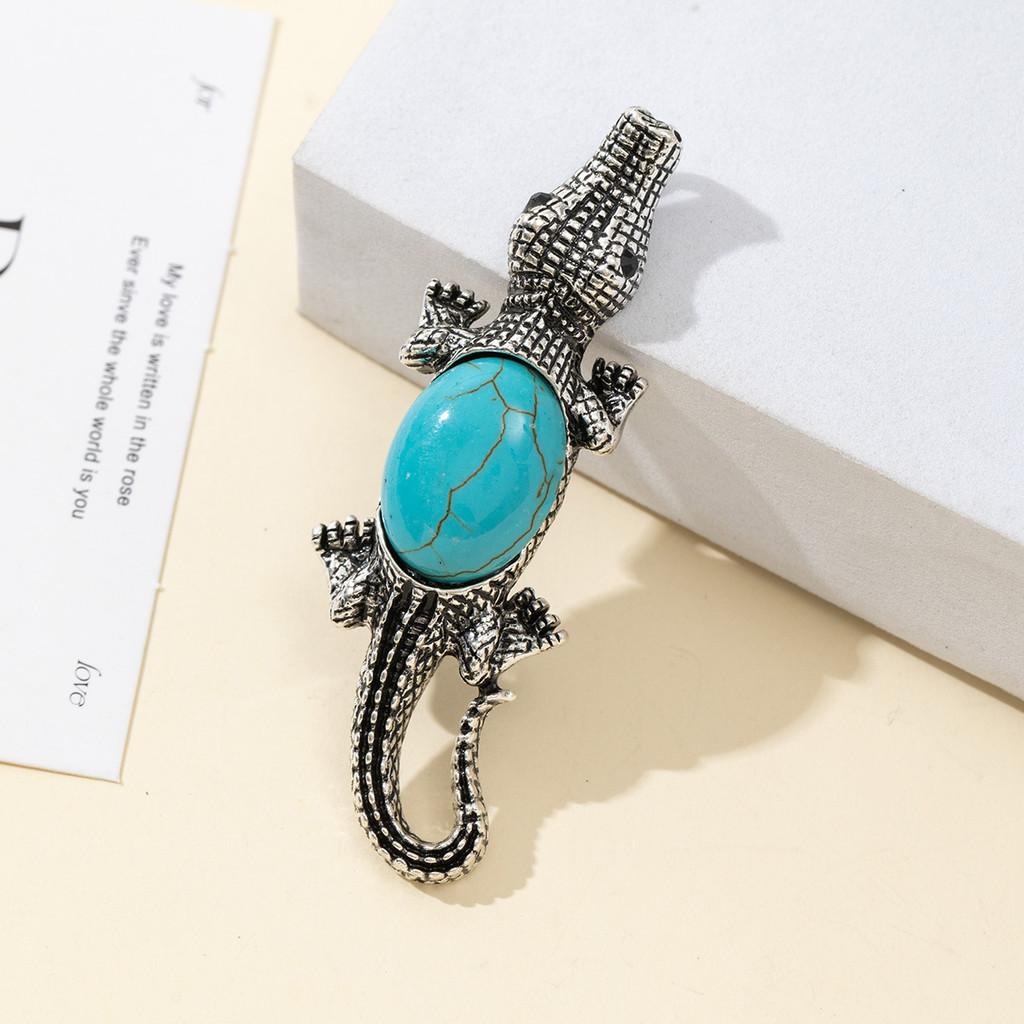 Creative Cartoon Crocodile Brooch With Alloy Inlay For Jewelry Making And Accessories
