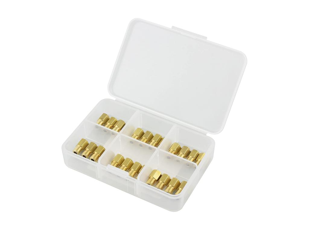 POSH FAITH Części Motocyklowe Dysza Główna 12 Zestaw Dysz Głównych Powiększonych Mikuni Duży Sześciokąt 24 VM20/26/TV26/Płaski (6x11,5) 720001-10