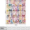 PreCure Flannel Fluffy and Stylish Blanket, All Season, Washable, Cold Weather Protection, Cute, 80"x60