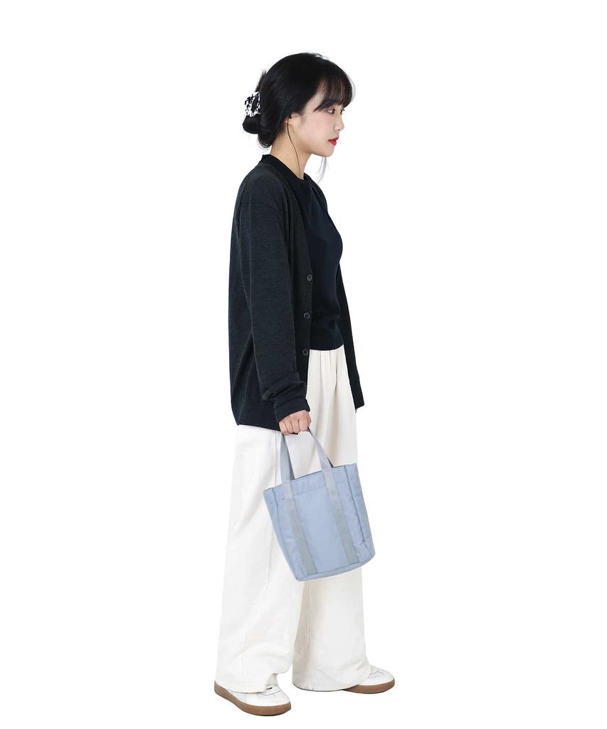 C Wear By The Genius Nylon Tote Bag Mini Light Grey