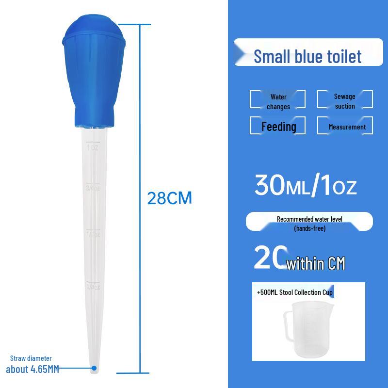 Mini Aquarium Water Changer & Siphon: Universal Suction Pipe with Large Dropper for Cleaning and Feeding Small Fish Tanks