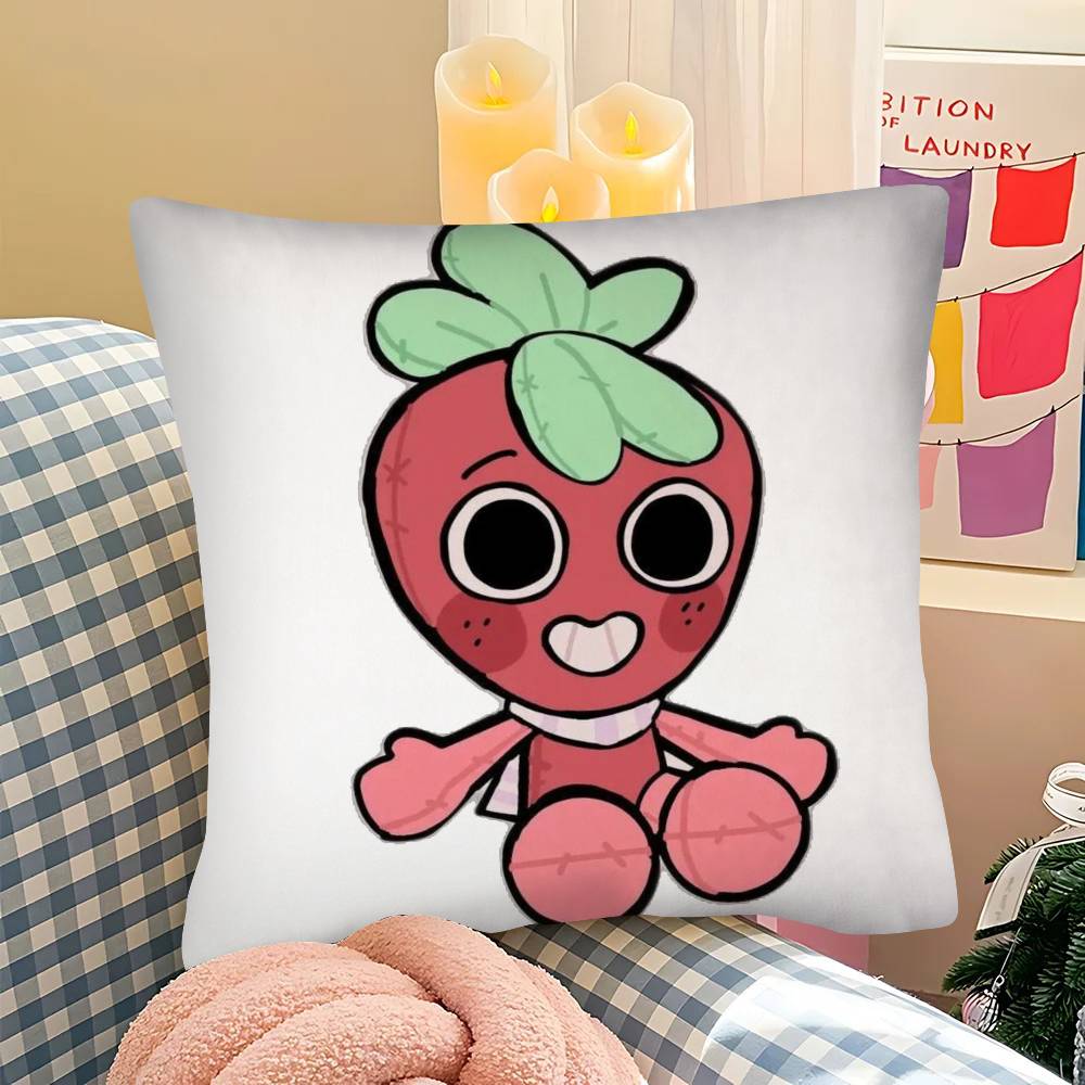 1 pezzo Federa per Cuscino Sprout D-Dandys W-World Federa Quadrata alla Moda Camera da Letto Divano Stanza Decorazione Ins Tempo Libero