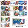 12PCS DIY Xmas Theme Diamond Painting Greeting Card Set Diamond Art Handmade Cards for Birthdays Thanksgiving & Special Occasion