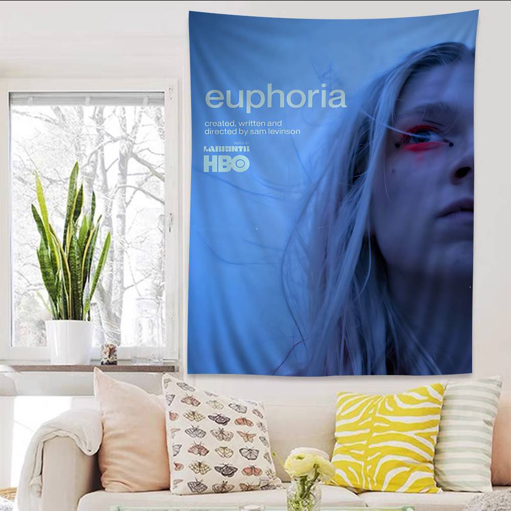 E-Euphoria TV Show DIY Wall Tapestry For Living Room Home Dorm Decor Wall Art Decor