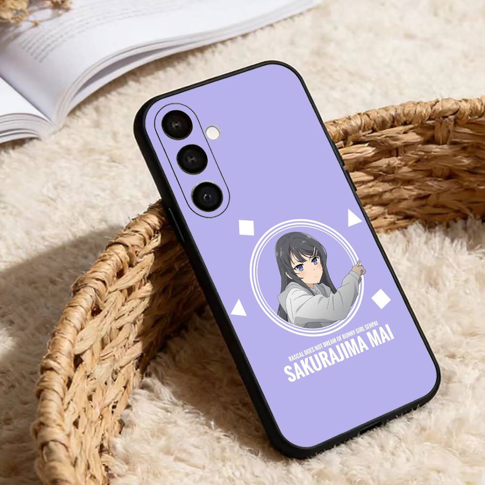 

Senior S-Sakurajima Mai Phone Case For Samsung Galaxy A13,21s,22,31,32,52,53,71,72,73,Soft Black Cover Samsung a12