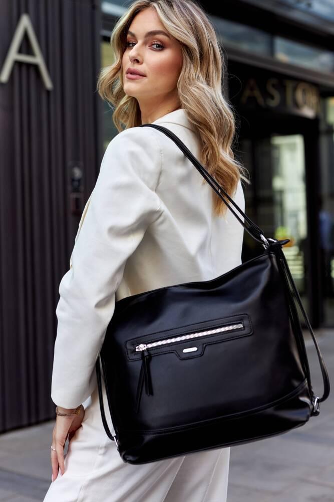 A spacious women's handbag made of eco-leather - Rovicky