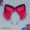 Cosplay Cheshire Cat Beast Ears Headband Tail 2-piece Set Handmade Real Fleece Fluffy Costume Disguise Party Event Halloween Christmas