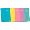 Cahier - ENRI - Pastel - DIN A4 - 80 Feuilles - Multicolore - Lot De 5 Unités