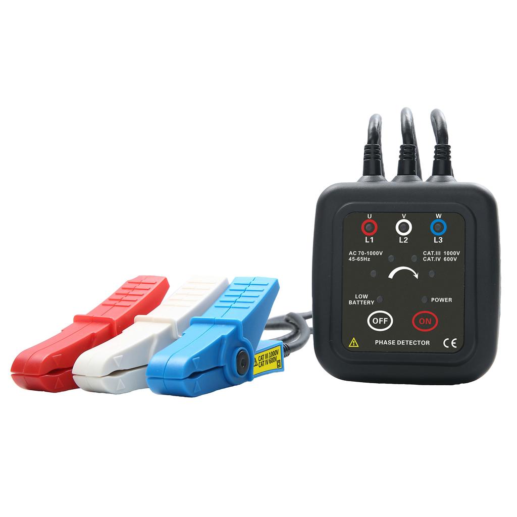 ETCR EM1000C Portable Non Contact Phase Detector Dynamic Light Sound Display AC70V~1000V Non Contact Phase Sequence Detector