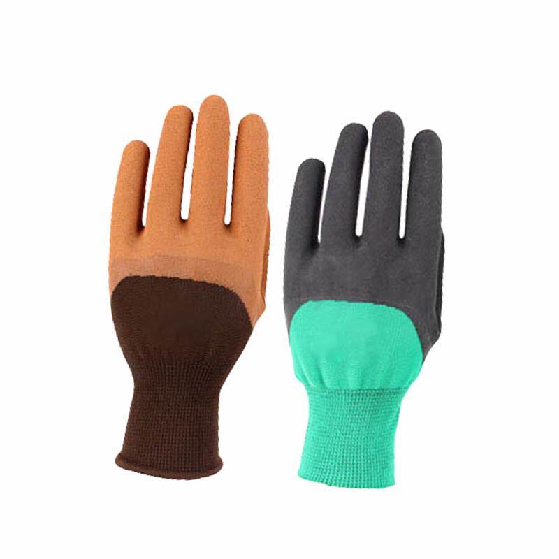 Nylon Dipped Wrinkled Latex Foam Work Gloves