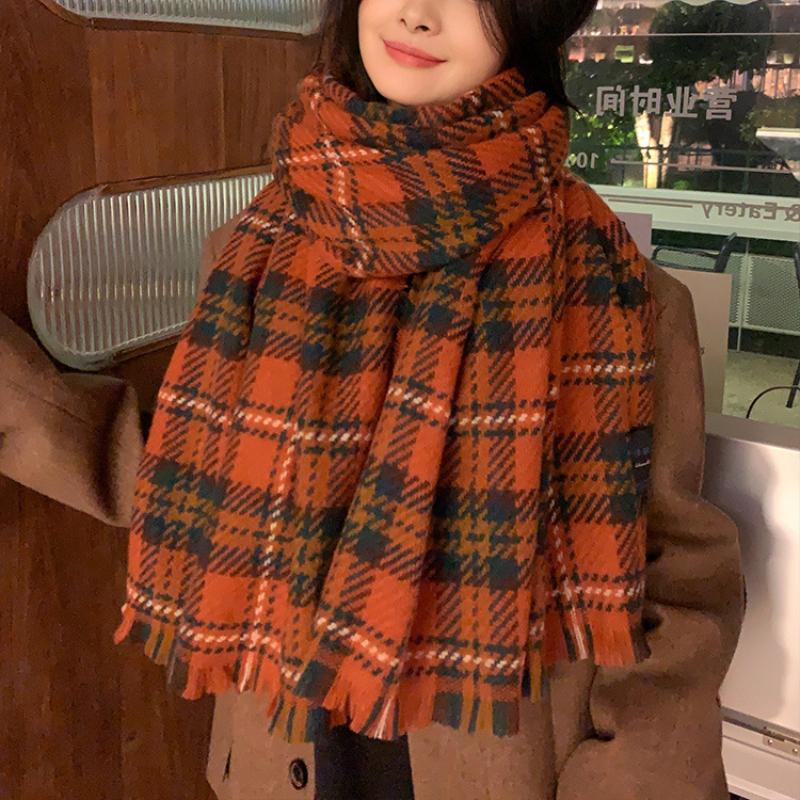 Long-Style Women's Winter High-End Scarf Neck Warmer Winter Versatile Autumn Winter Warm Fringed Wholesale