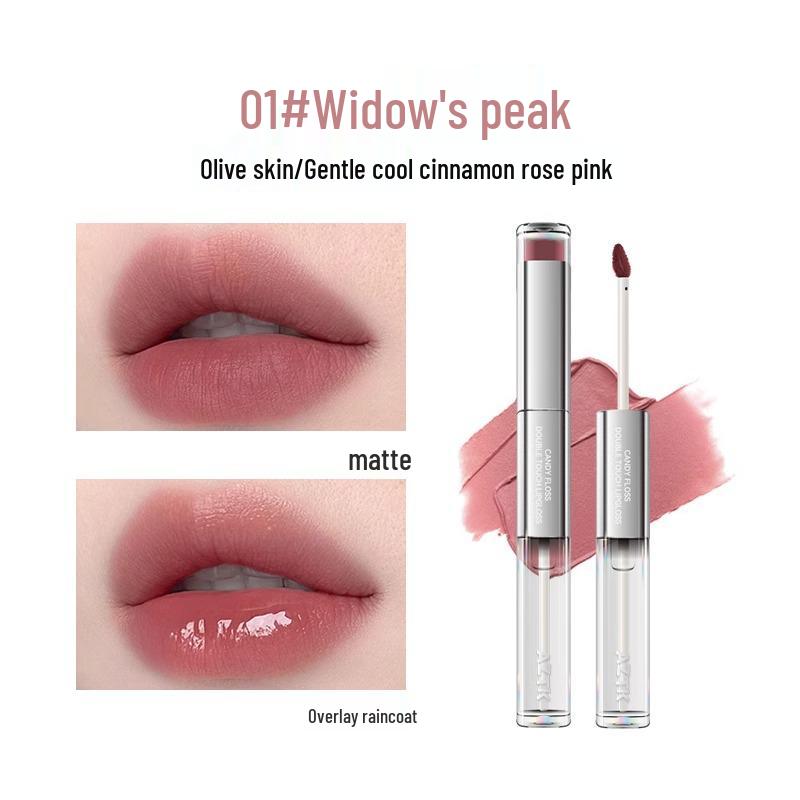 

AZTK Двусторонний водный блеск для губ и тинт – Нелипкий, нюдовый финиш